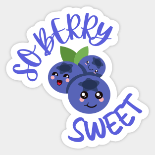 So Berry Sweet Kawaii Pun Sticker